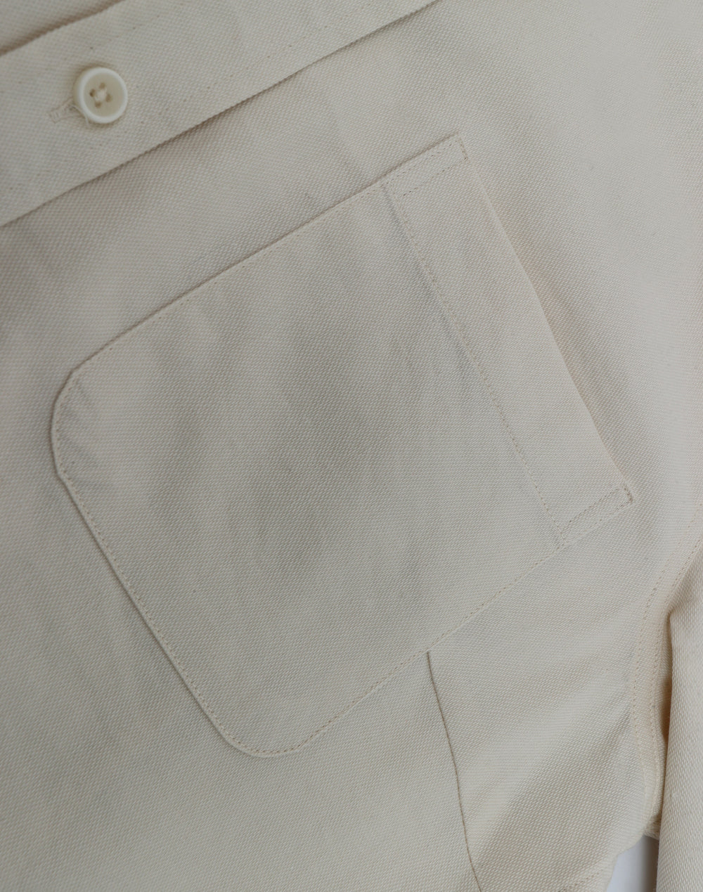 Womens Smart Casual Cotton Blend L/S Shirt - Natural - View