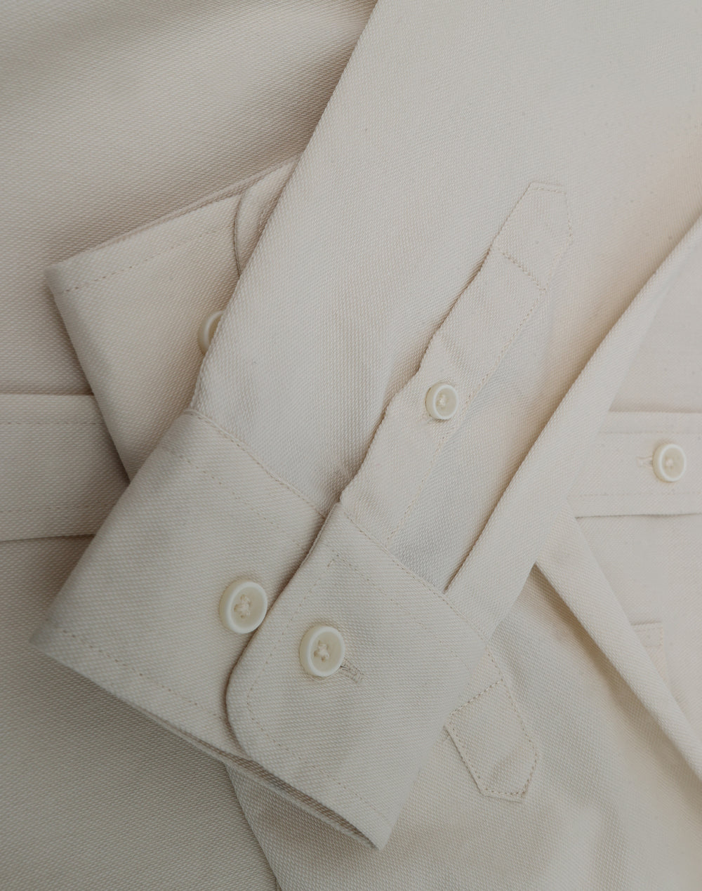 Womens Smart Casual Cotton Blend L/S Shirt - Natural - View