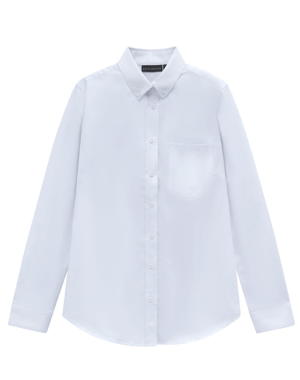 Womens Smart Casual Cotton Blend L/S Shirt - White - View