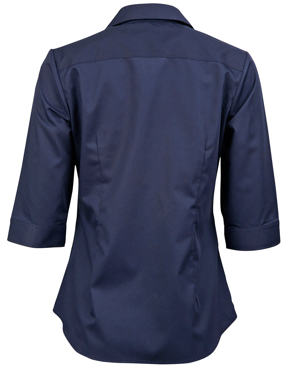 Barkley Ladies Taped Seam 3/4 Sleeve Shirt - Navy - Back
