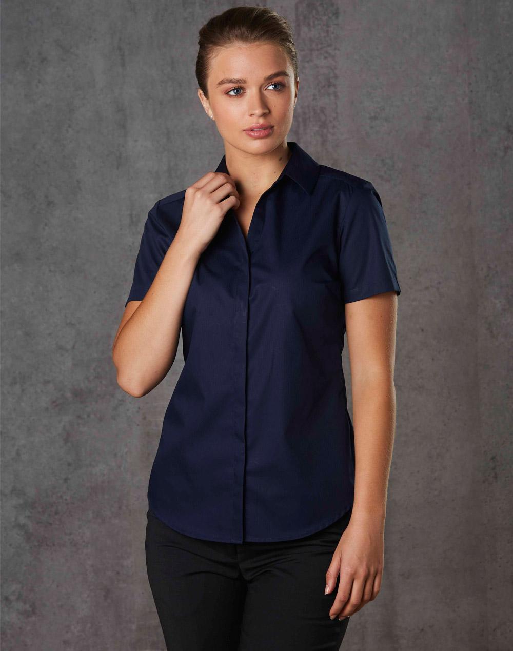 Barkley Ladies Taped Seam Short Sleeve Shirt