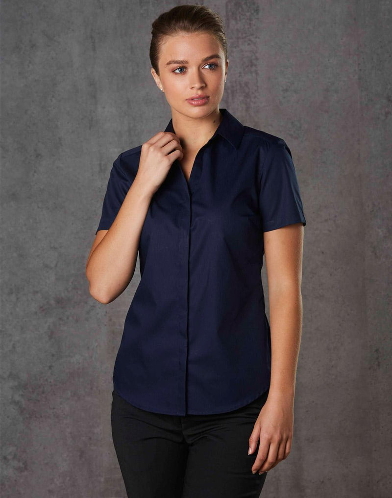 Barkley Ladies Taped Seam Short Sleeve Shirt