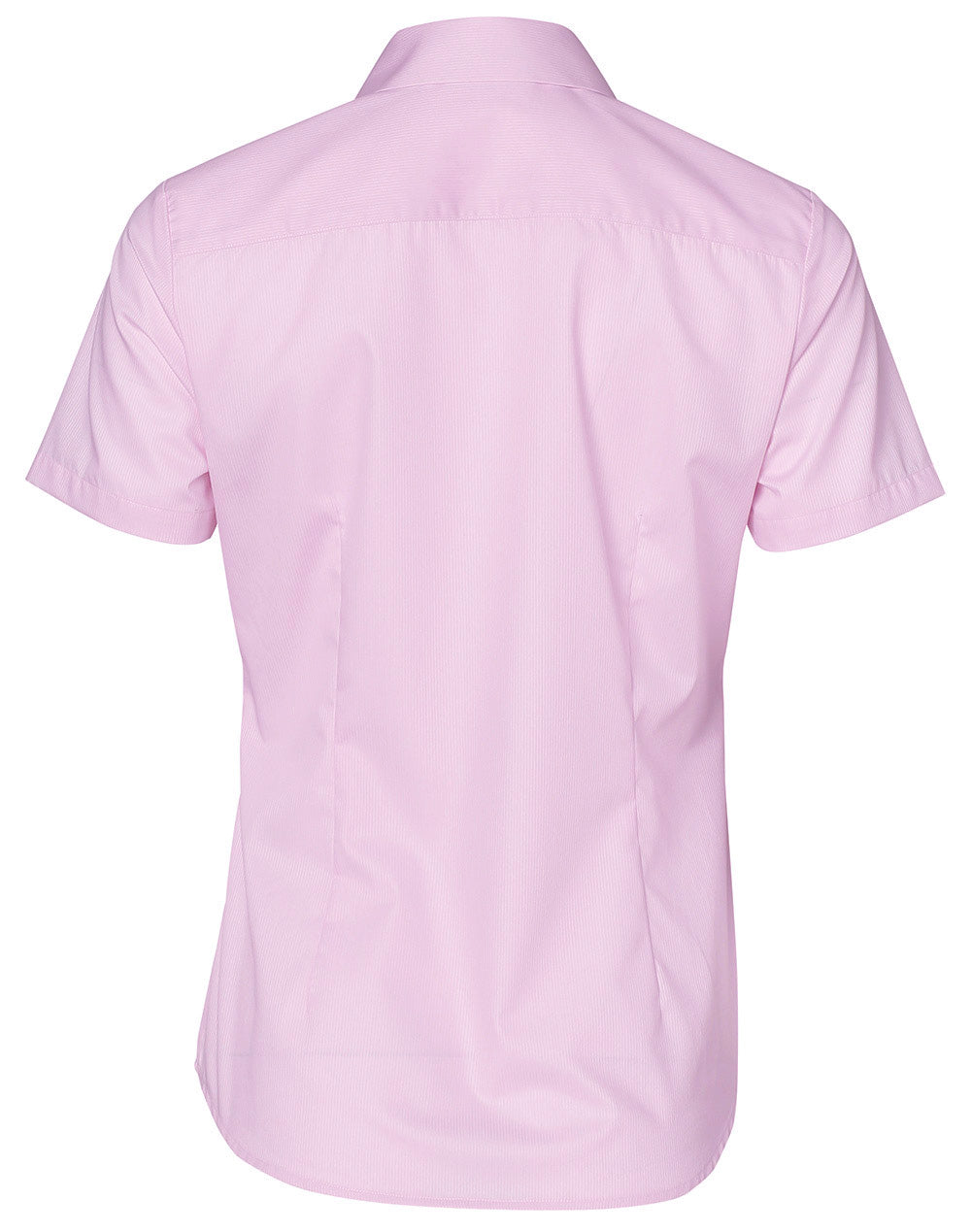 Barkley Ladies Taped Seam Short Sleeve Shirt - Soft Pink - Back