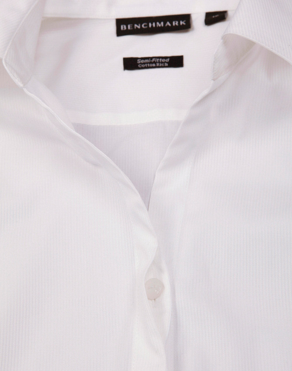 Barkley Ladies Taped Seam Long Sleeve Shirt - White - View