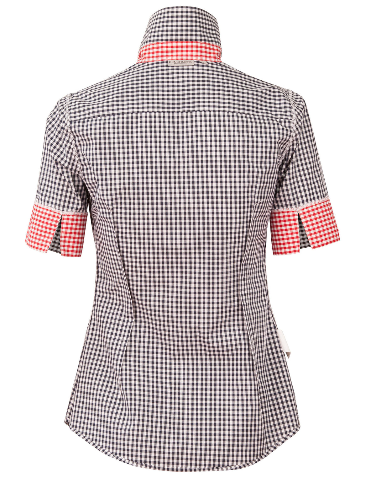 Ladies’ Gingham Check Short Sleeve Shirt - view