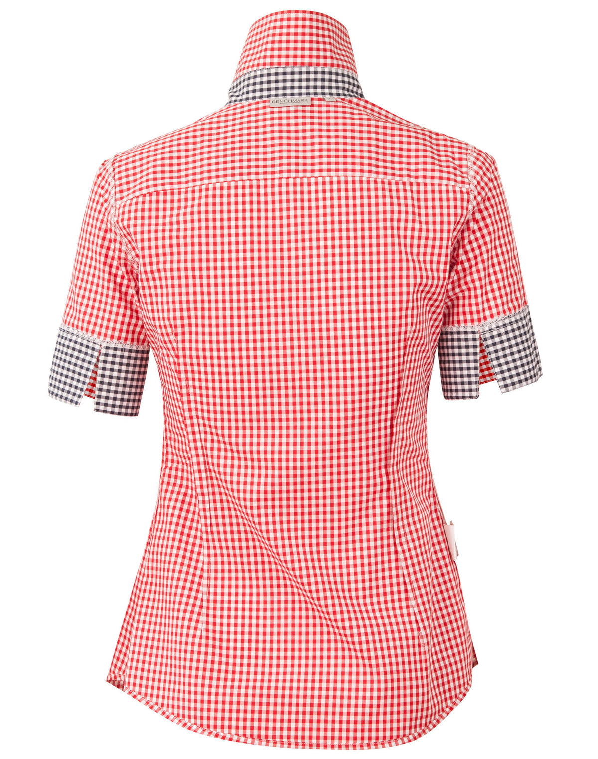 Ladies’ Gingham Check Short Sleeve Shirt - view