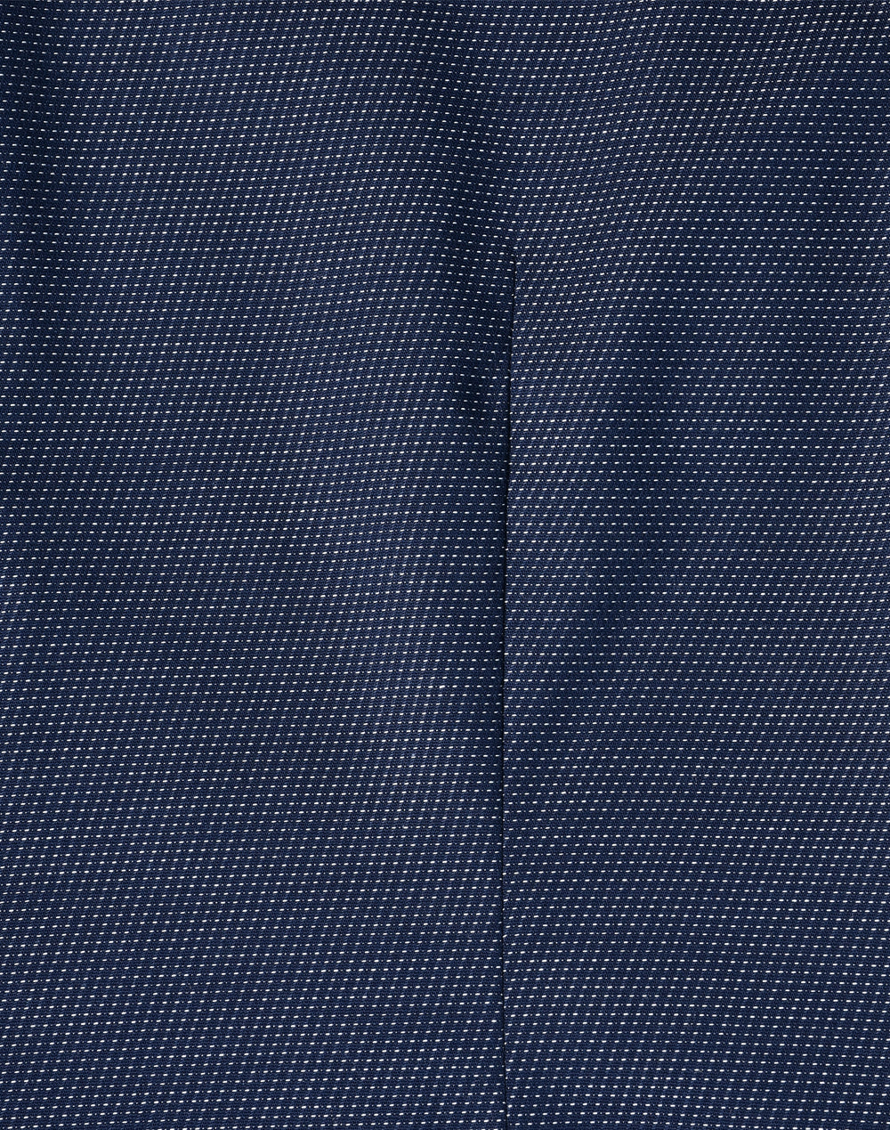 Ascot Ladies Long Sleeve Dot Jacquard Stretch Shirt - Navy - Fabric