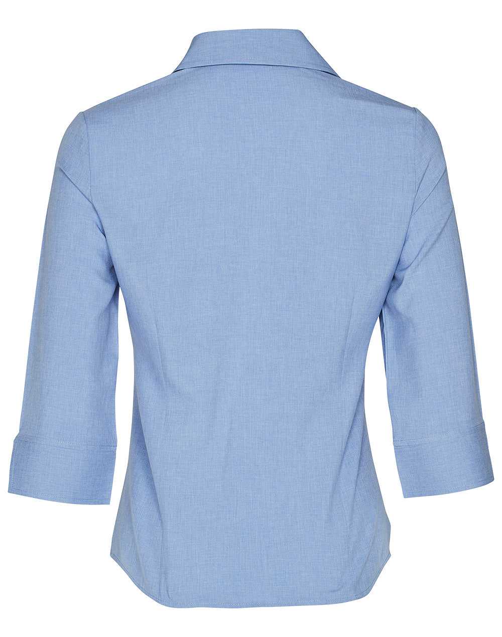 Women's CoolDry 3/4 Sleeve Shirt - Blue - Back