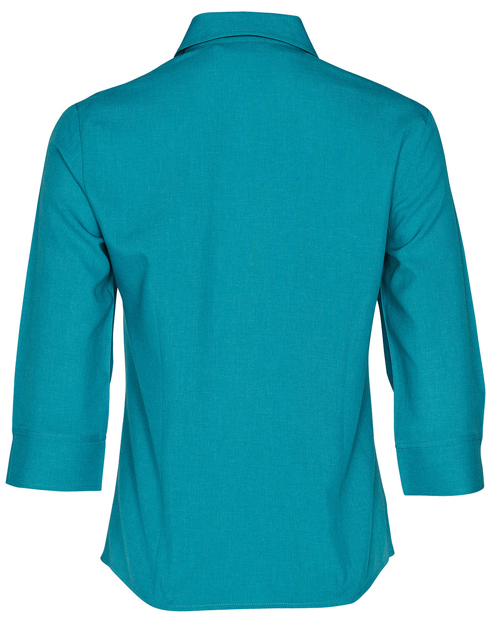 Women's CoolDry 3/4 Sleeve Shirt - Teal - Back