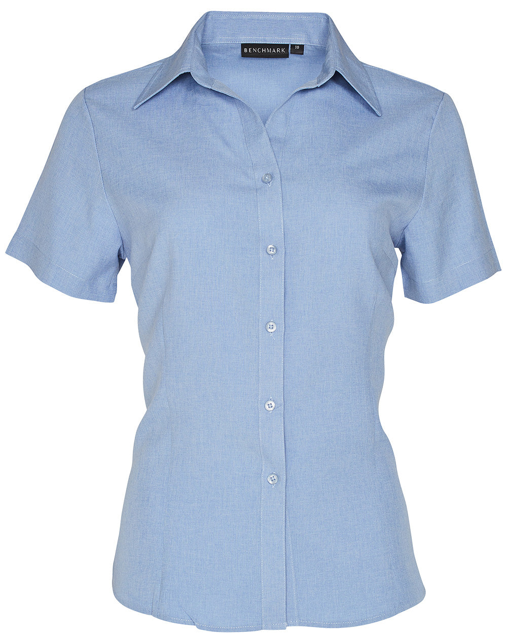 Women's CoolDry Short Sleeve Shirt - Blue - Front