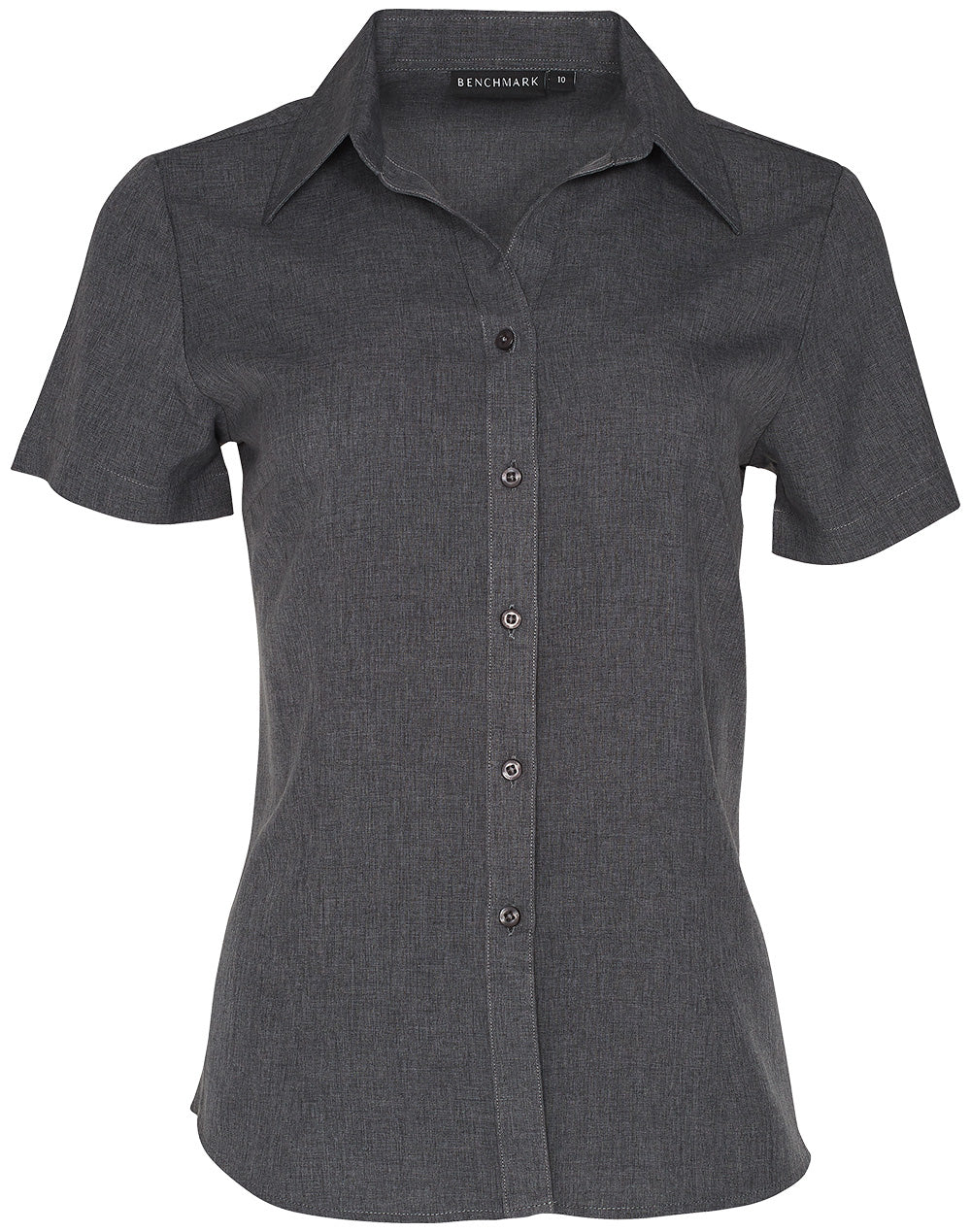 Women's CoolDry Short Sleeve Shirt - Charcoal - Front