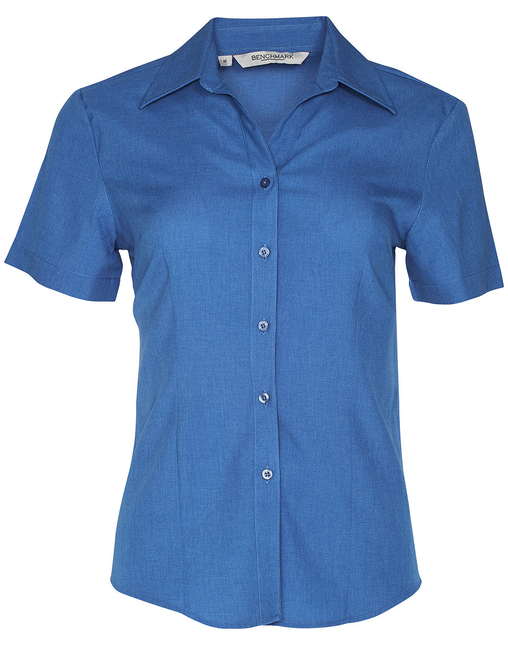 Women's CoolDry Short Sleeve Shirt - Royal - Front