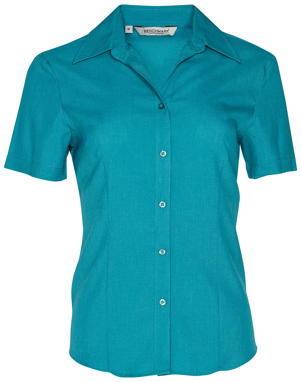 Women's CoolDry Short Sleeve Shirt - Teal - Front