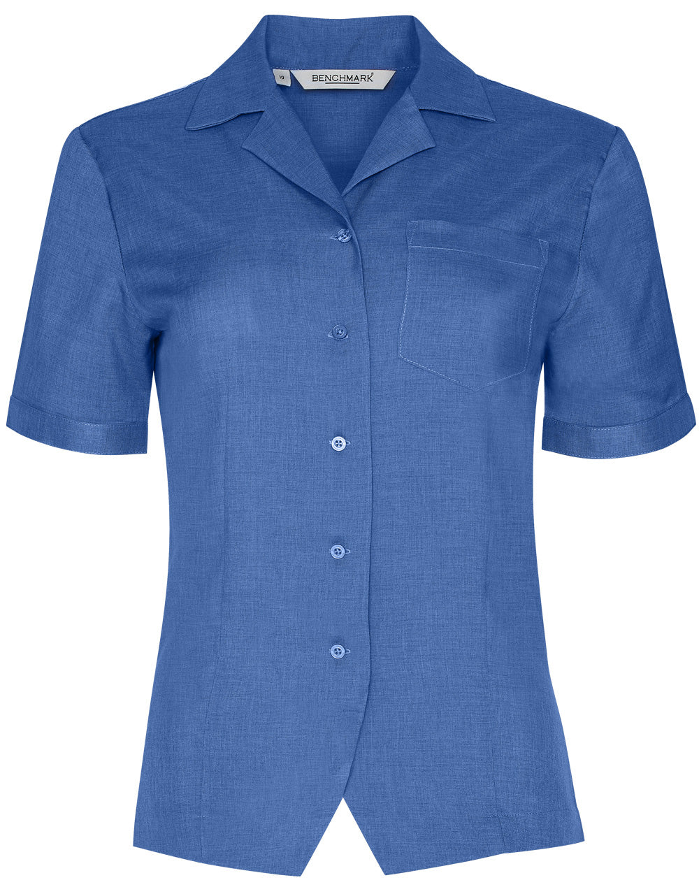 Women's CoolDry Short Sleeve Overblouse - Royal - Front