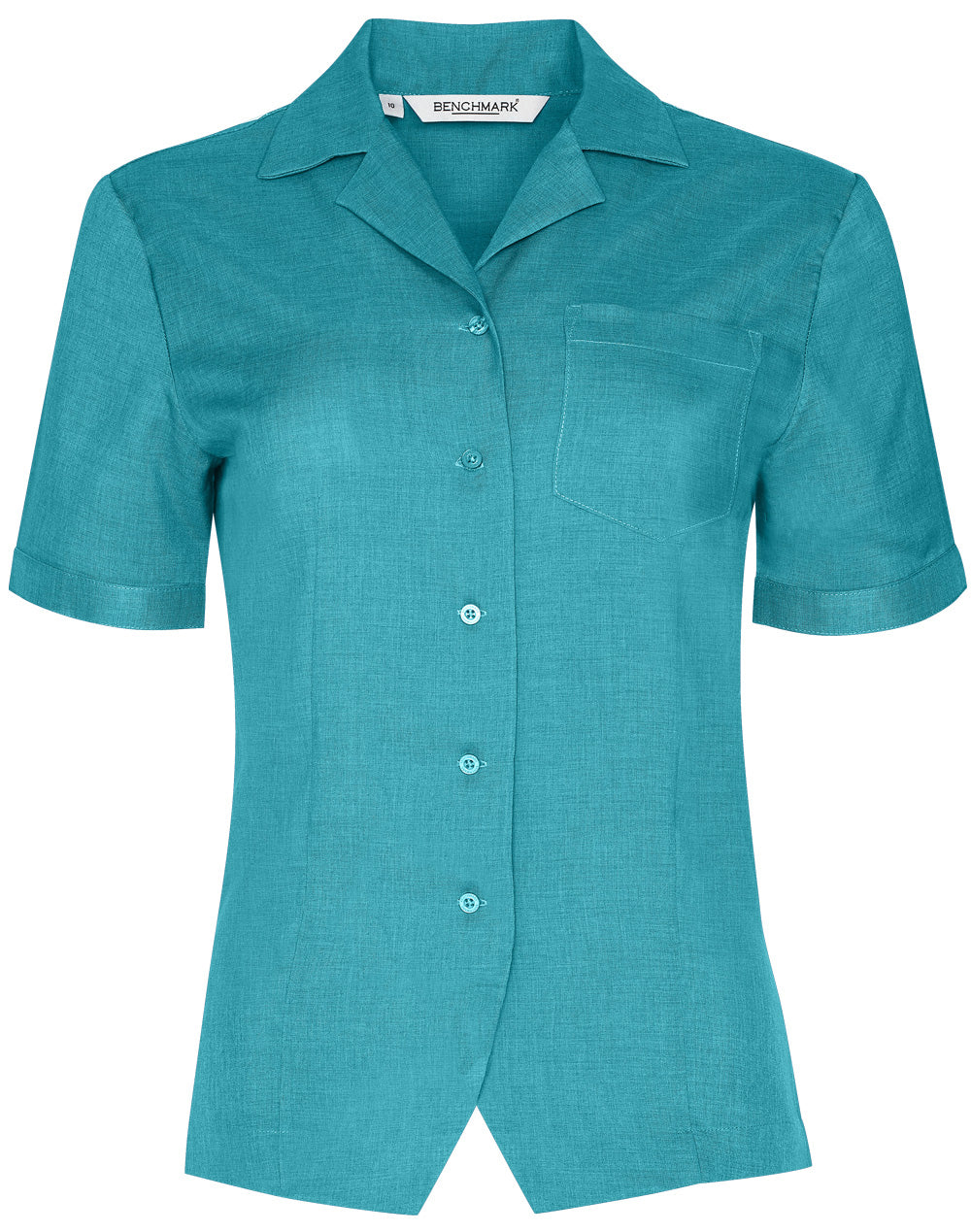 Women's CoolDry Short Sleeve Overblouse - Teal - Front