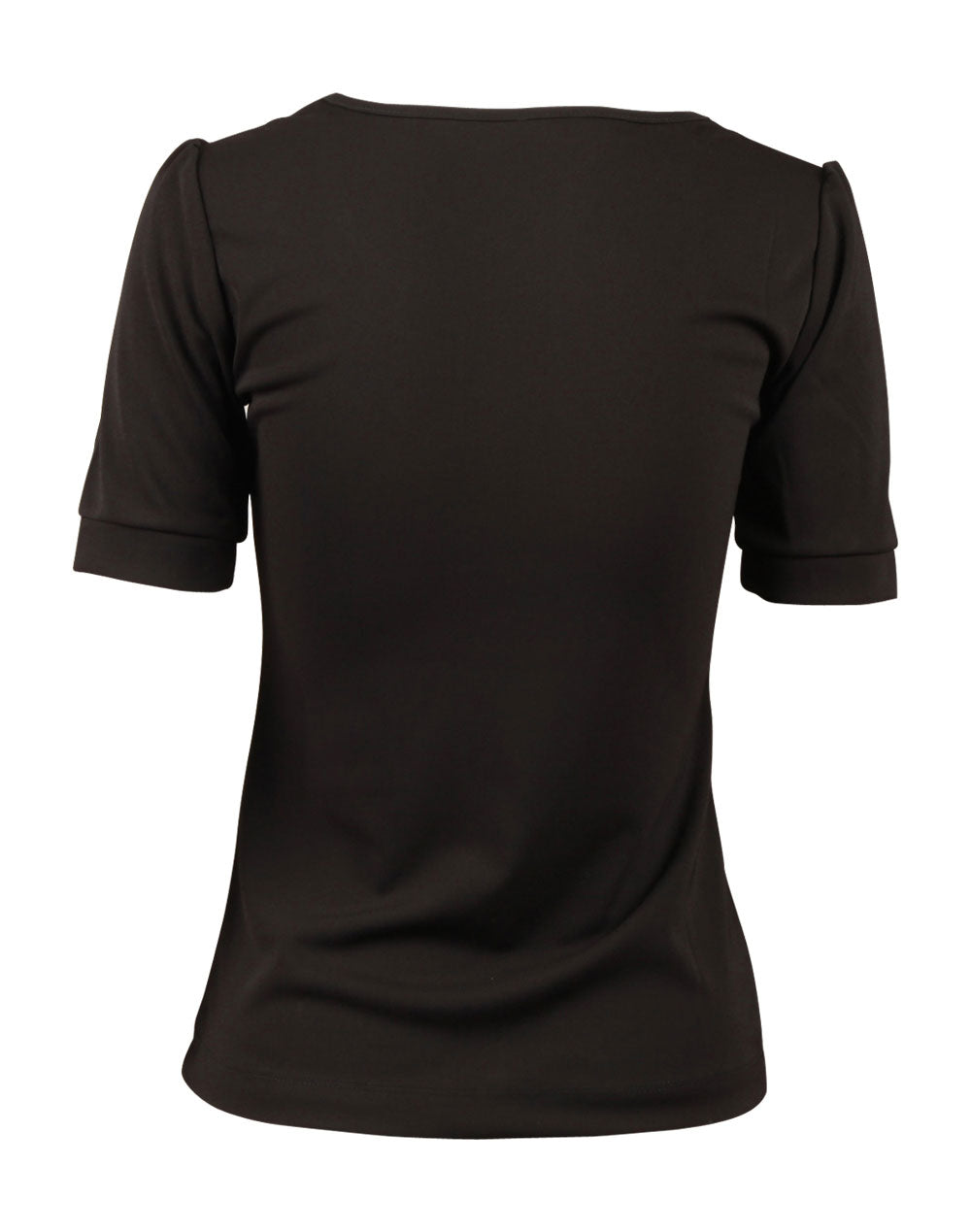 Women's Scoop Neck T-Top - Black - Back