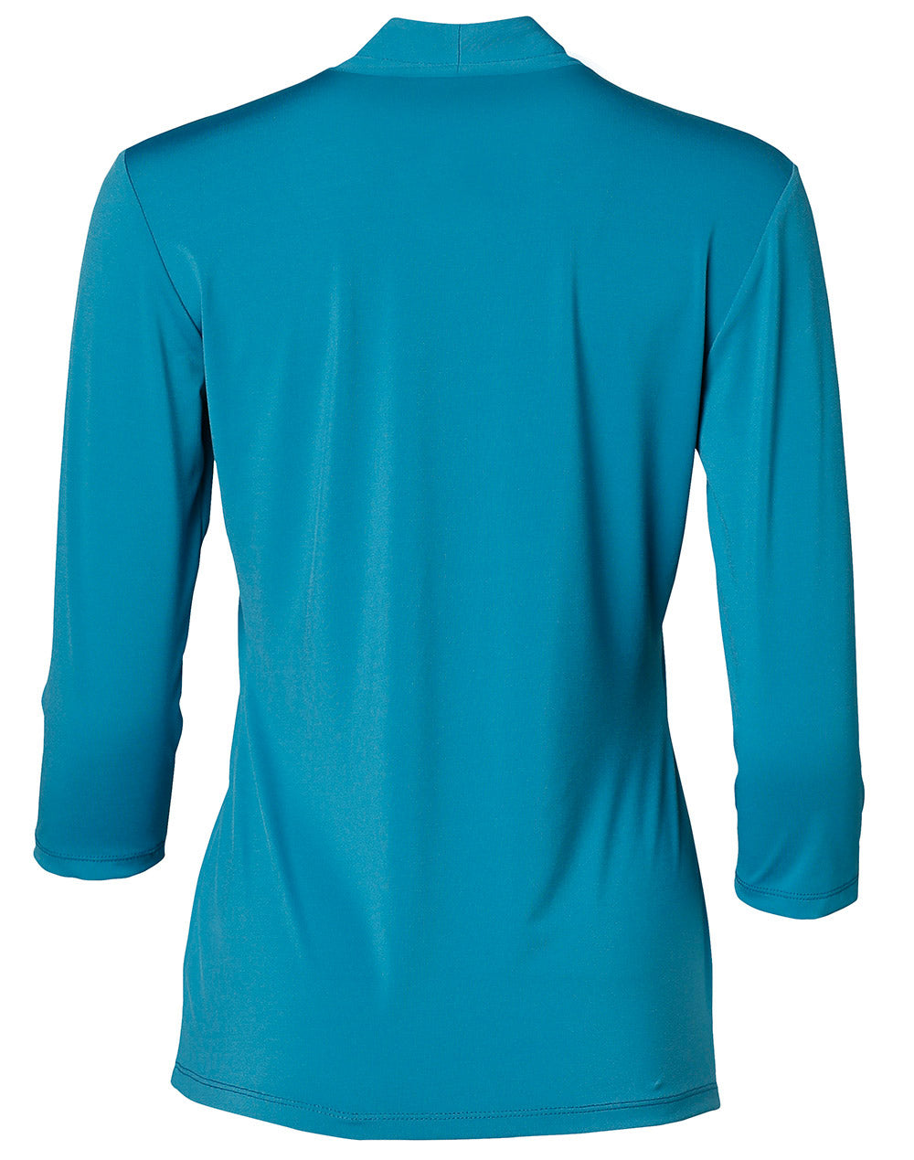 Ladies 3/4 Sleeve Stretch Knit Top Isabel - Pagoda - Back
