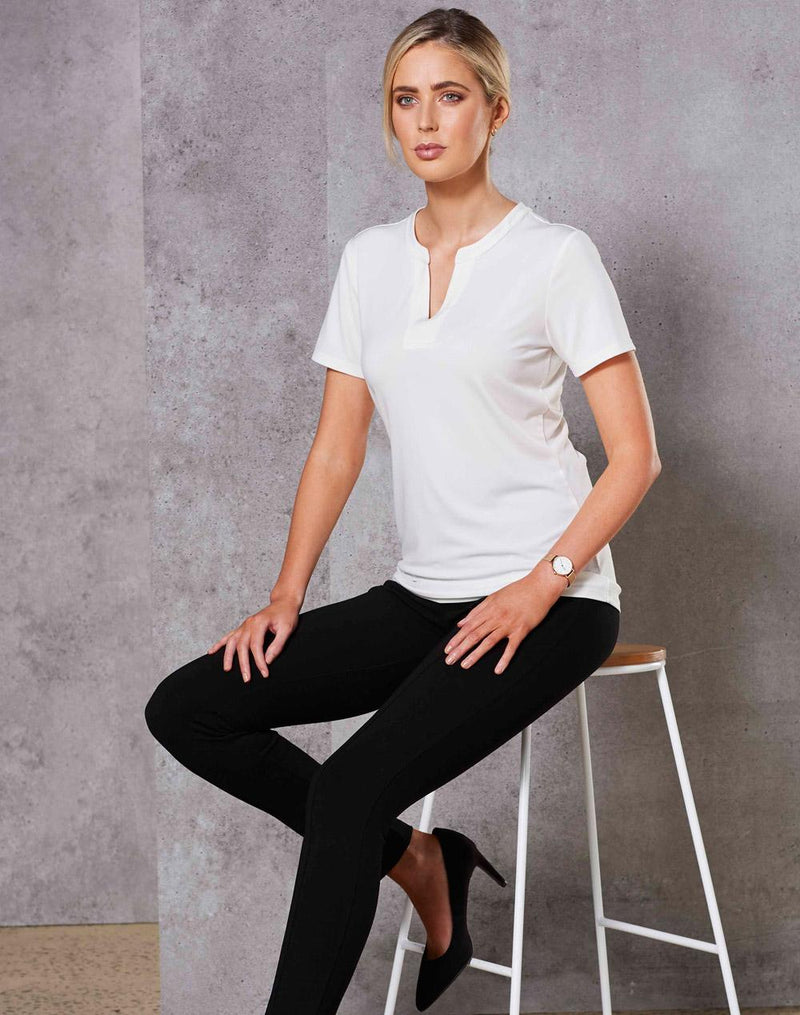 Ladies Short Sleeve Knit Top Sofia