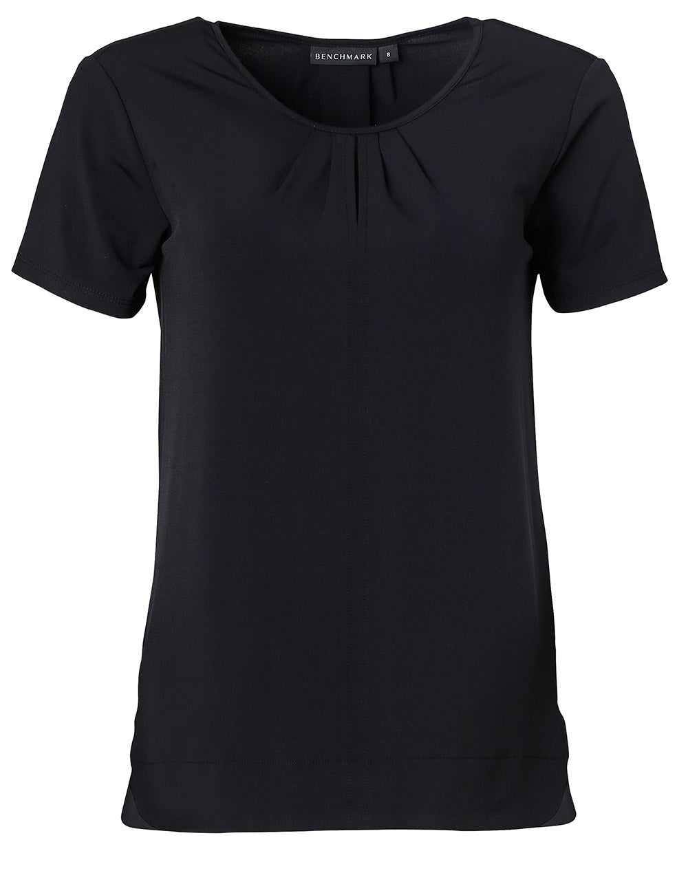 Ladies Short Sleeve Top Julia - Black - Front