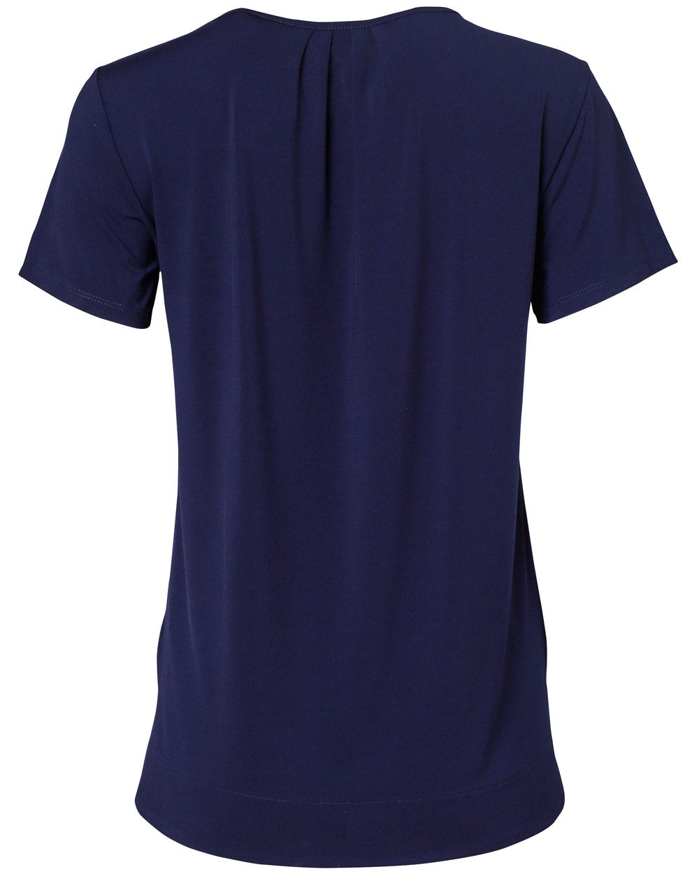 Ladies Short Sleeve Top Julia - Navy - Back