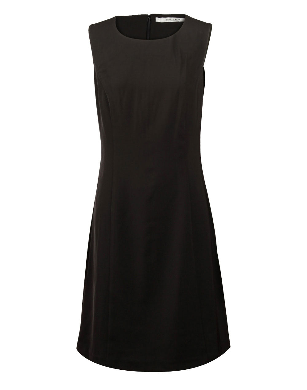 Women's Shift Dress - Black - Front