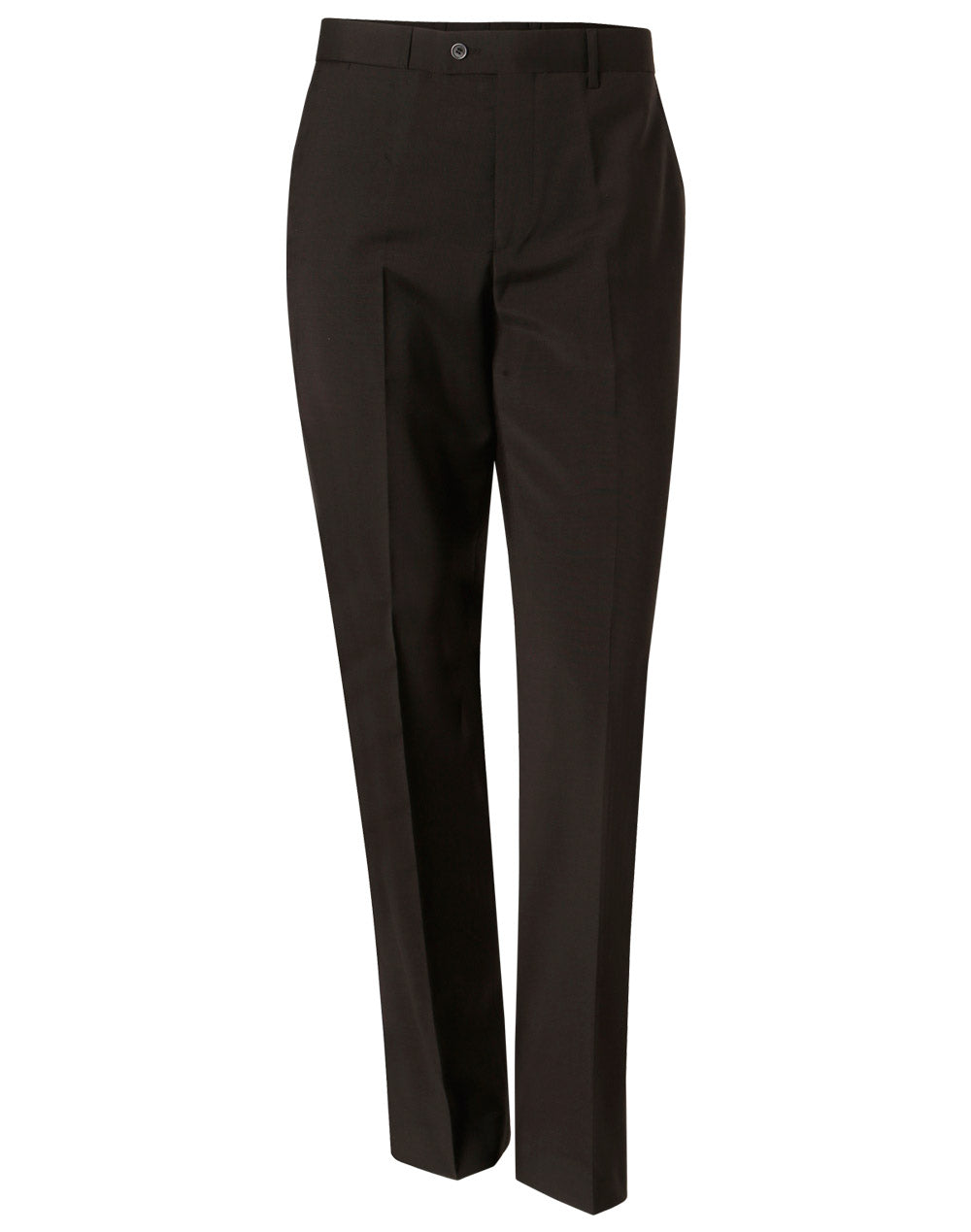Men's Wool Blend Stretch Pants - Charcoal - Front
