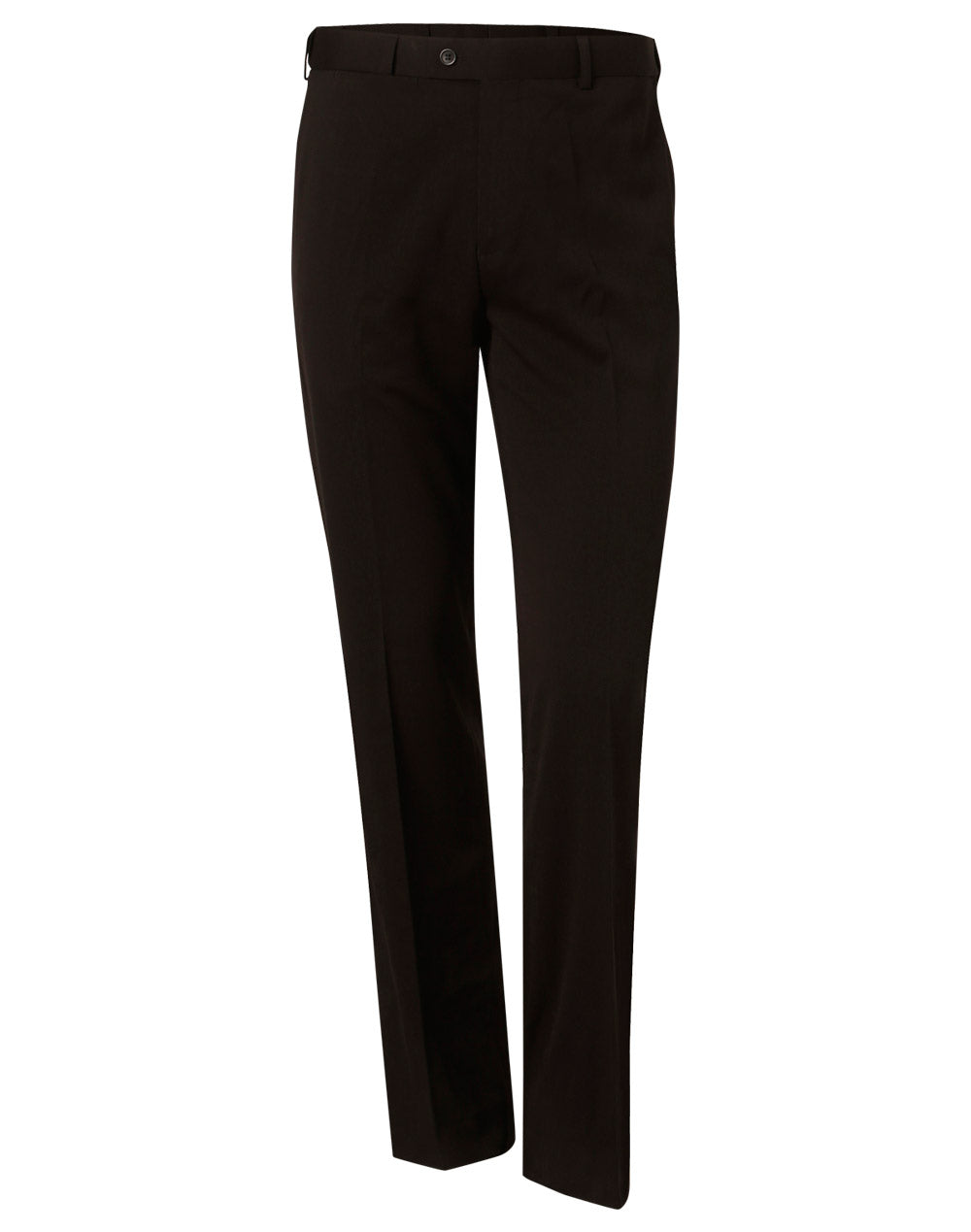 Men's Wool Blend Stretch Pants - Navy - Front