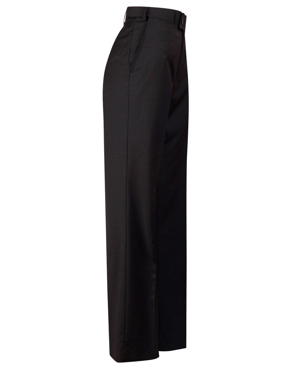 Men’s Wool Blend Stretch Flexi Waist Pants - Charcoal - View