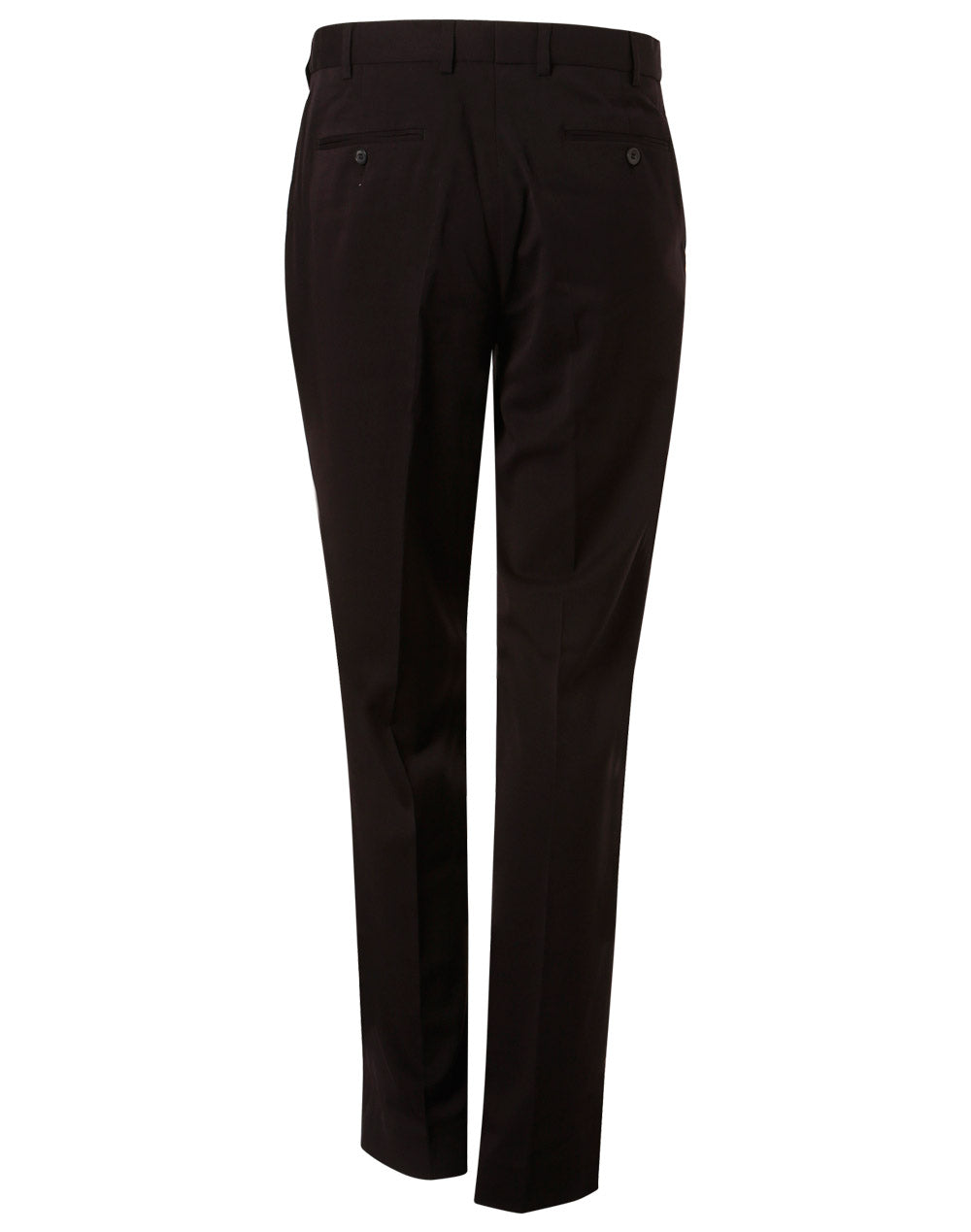 Men's Poly/Viscose Stretch Pants Flexi Waist - Navy - Back