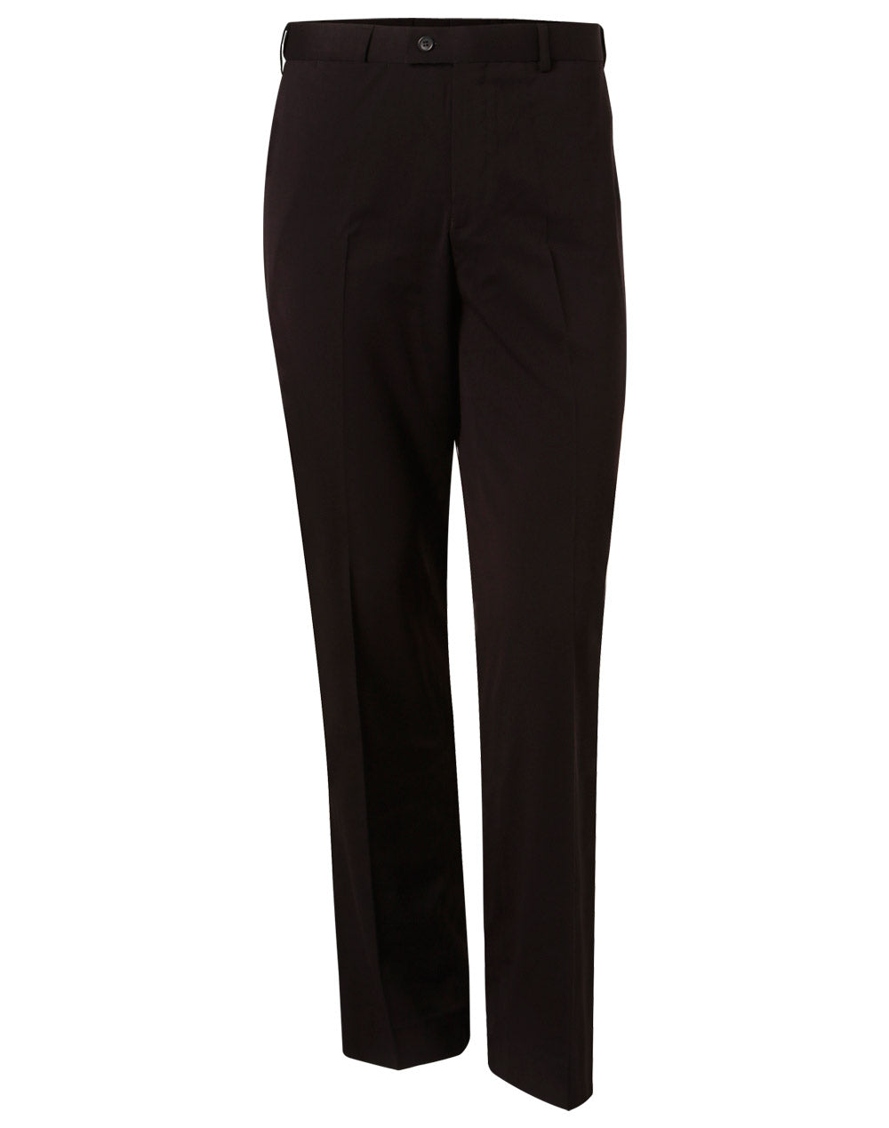 Men's Poly/Viscose Stretch Pants Flexi Waist - Navy - Front