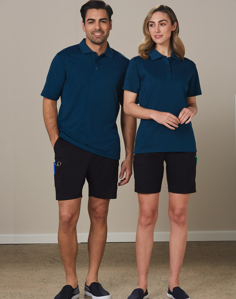 Mens Utility Cargo Shorts - Navy - View