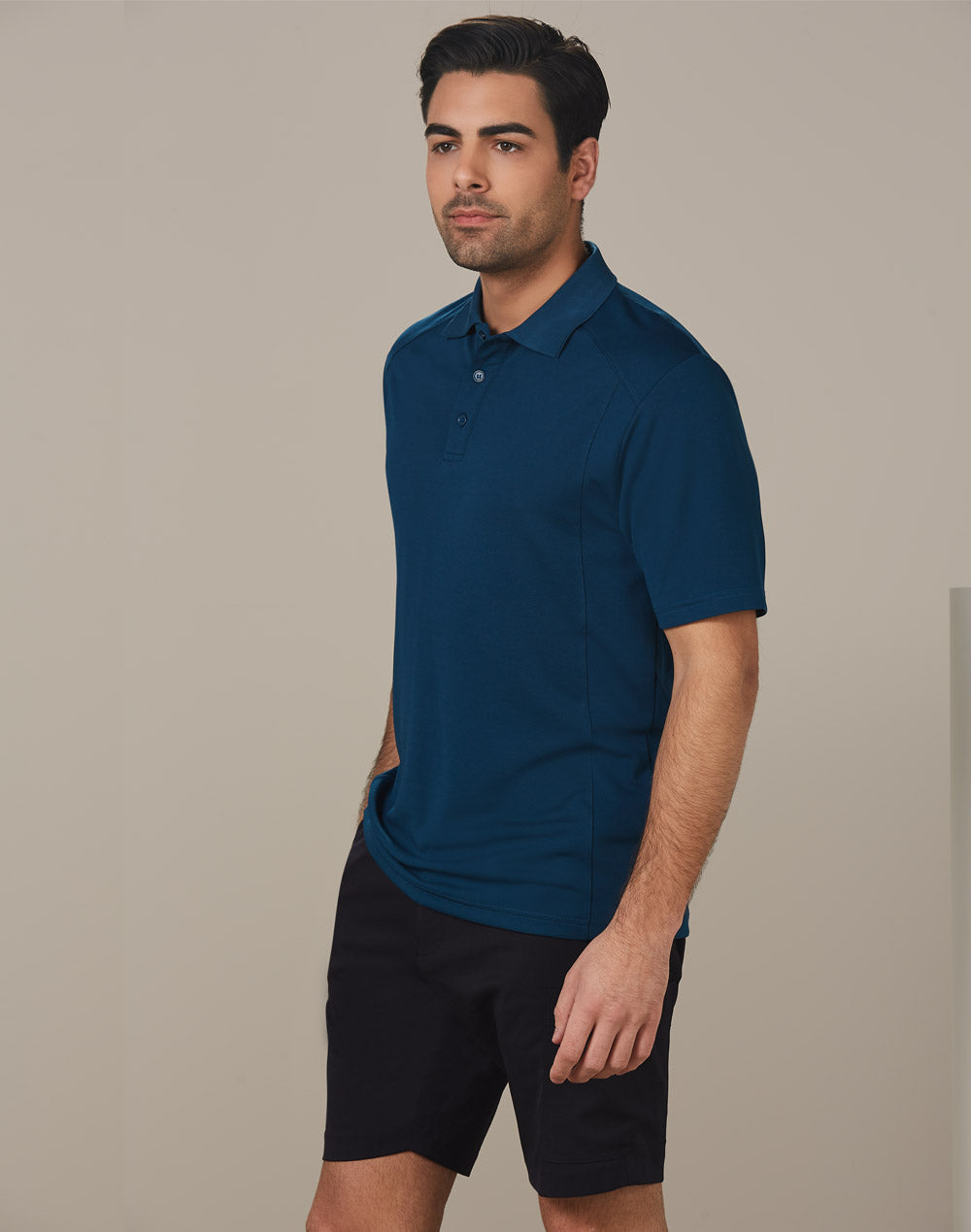 Mens Utility Cargo Shorts - Navy - Model