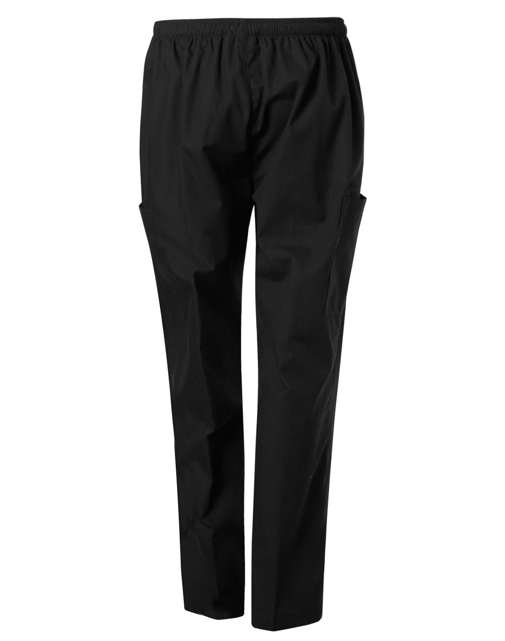 Unisex Scrub Pants - Black - Back
