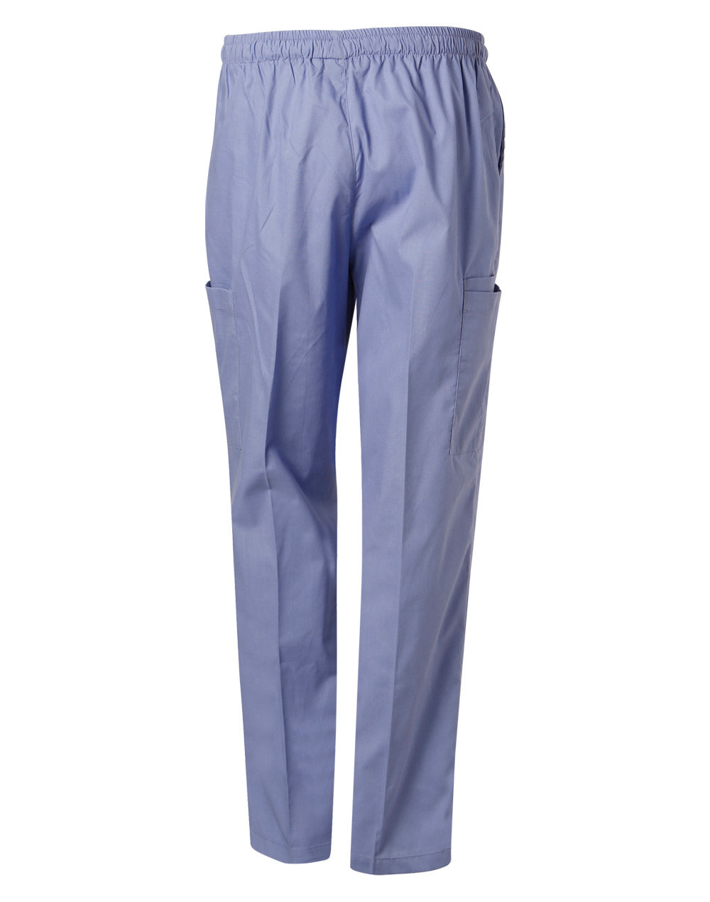 Unisex Scrub Pants - Mid Blue - Back