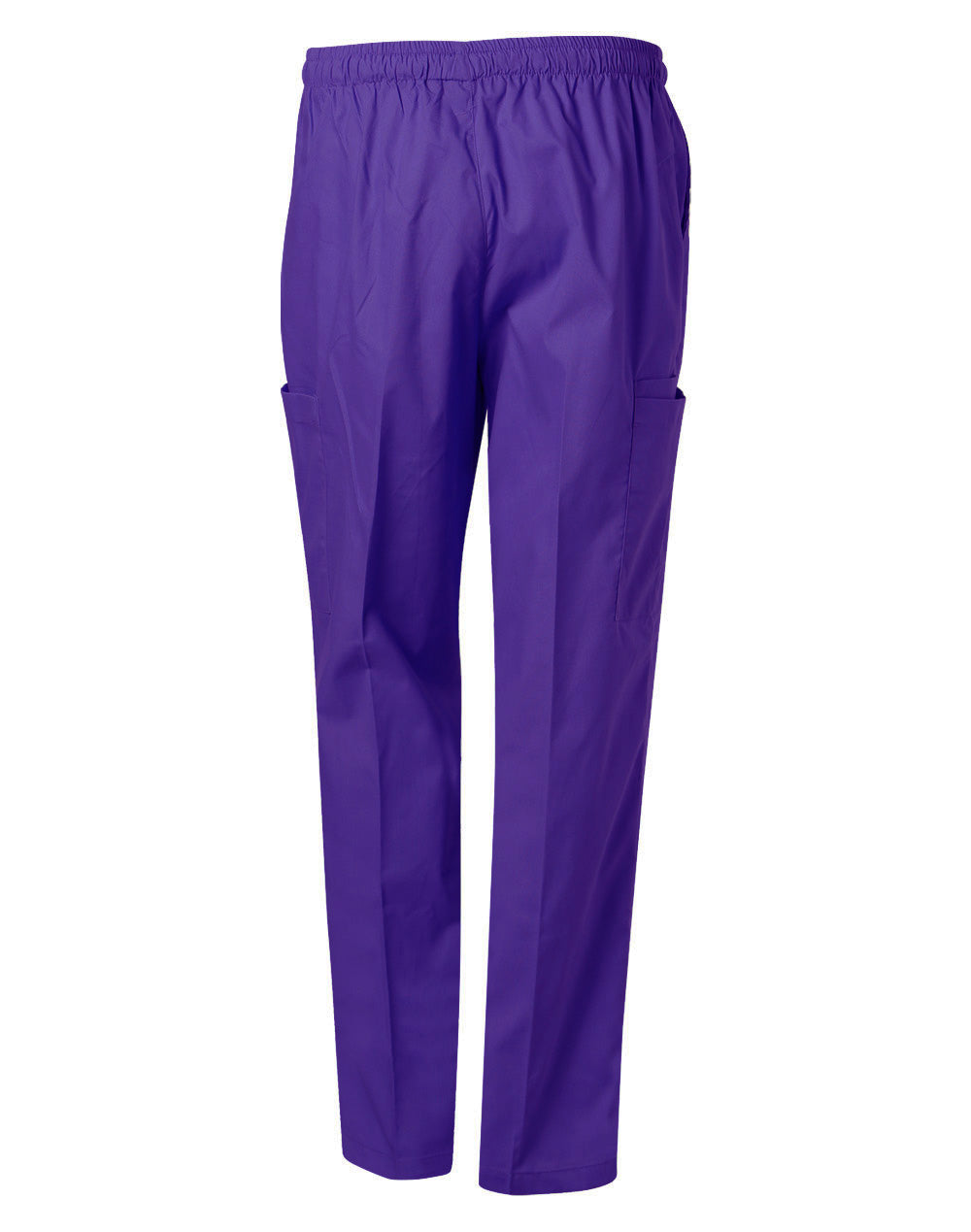 Unisex Scrub Pants - Purple - Back