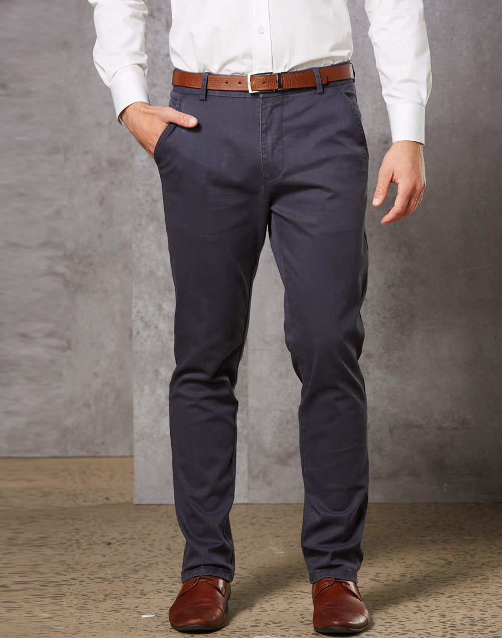 Mens Boston Chino - Dark Grey - View