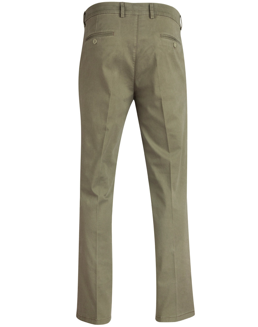Mens Boston Chino - Olive - Back