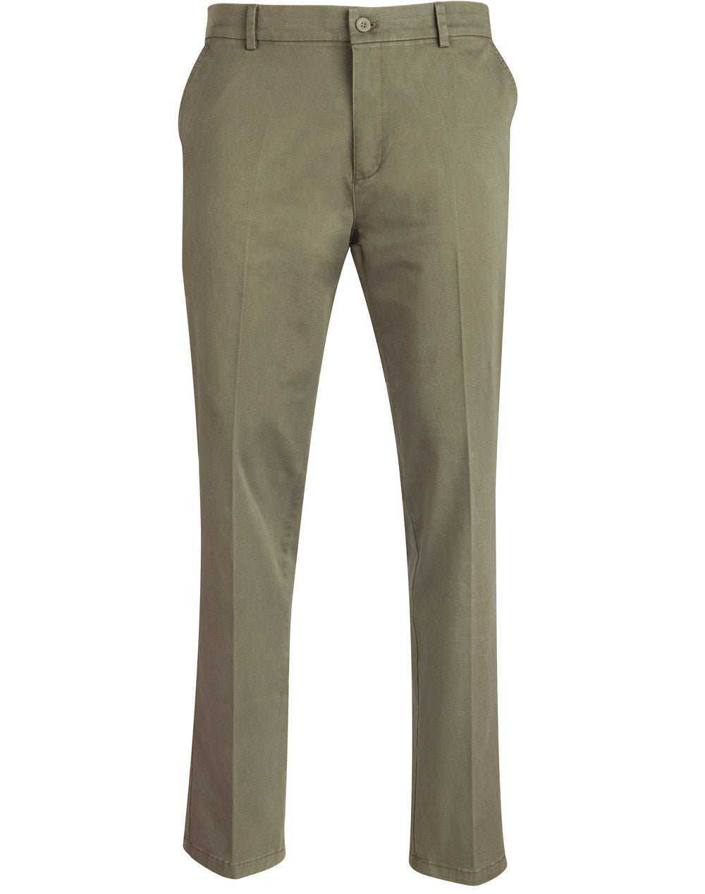 Mens Boston Chino - Olive - Front