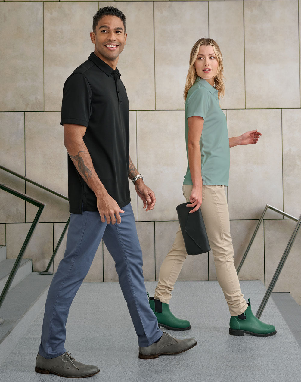 Jean Style Flexi Chino Pants Ladie's - Sandstone - View