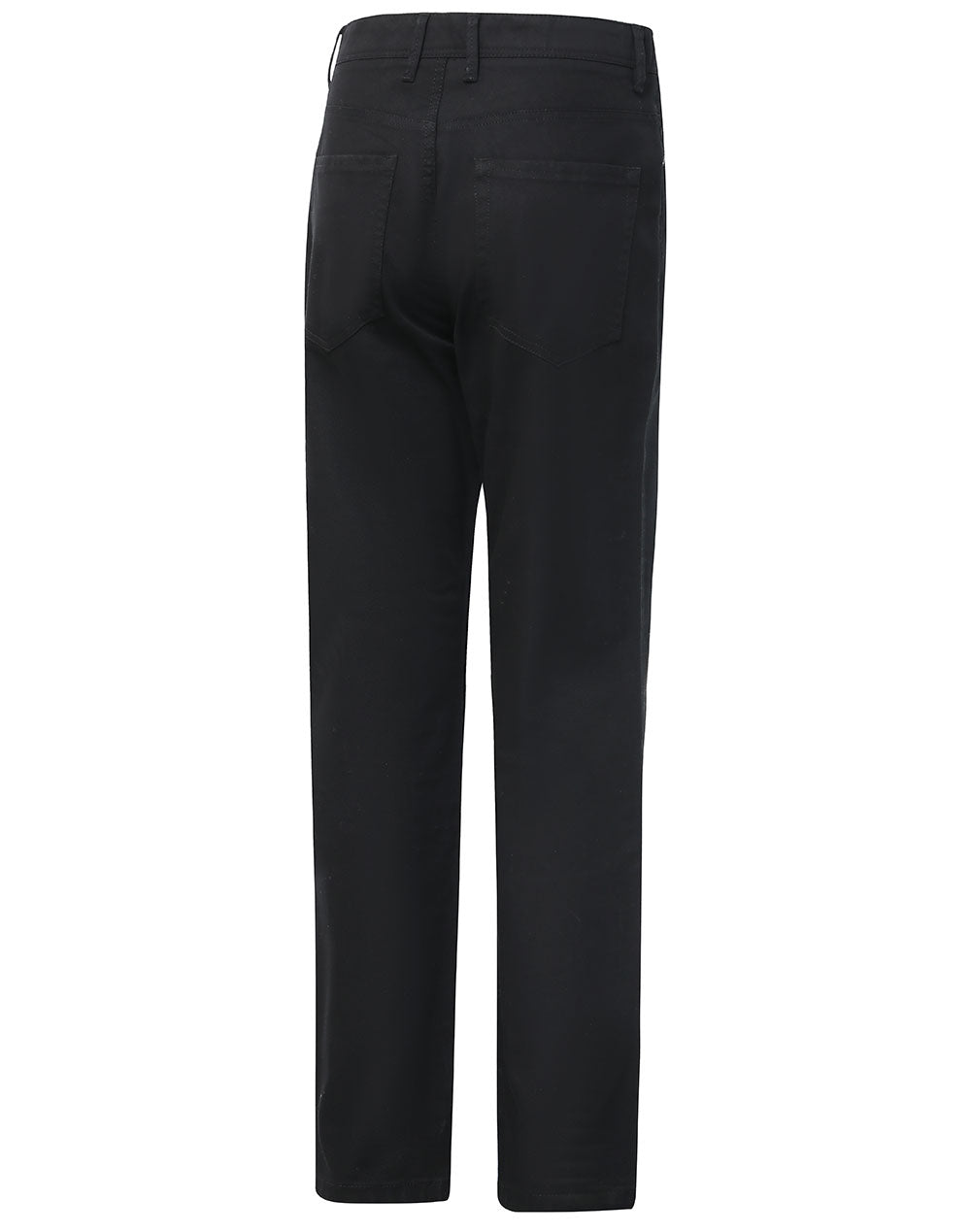Jean Style Flexi Chino Pants Men's - Black - Back
