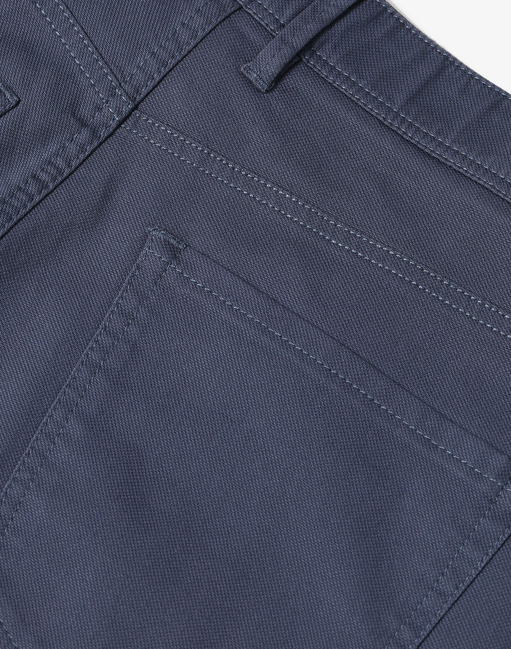 Jean Style Flexi Chino Pants Men's - Slate Blue - Back