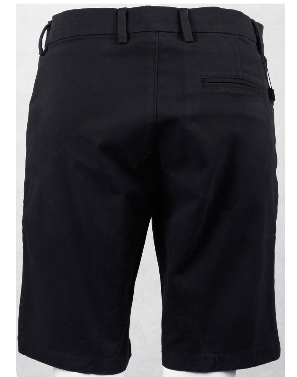 Ladies Stretch Slimfit Boston Chino Shorts - Black - View
