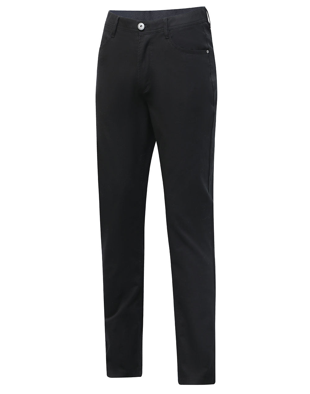 Jean Style Flexi Chino Pants Ladie's - Black - Front