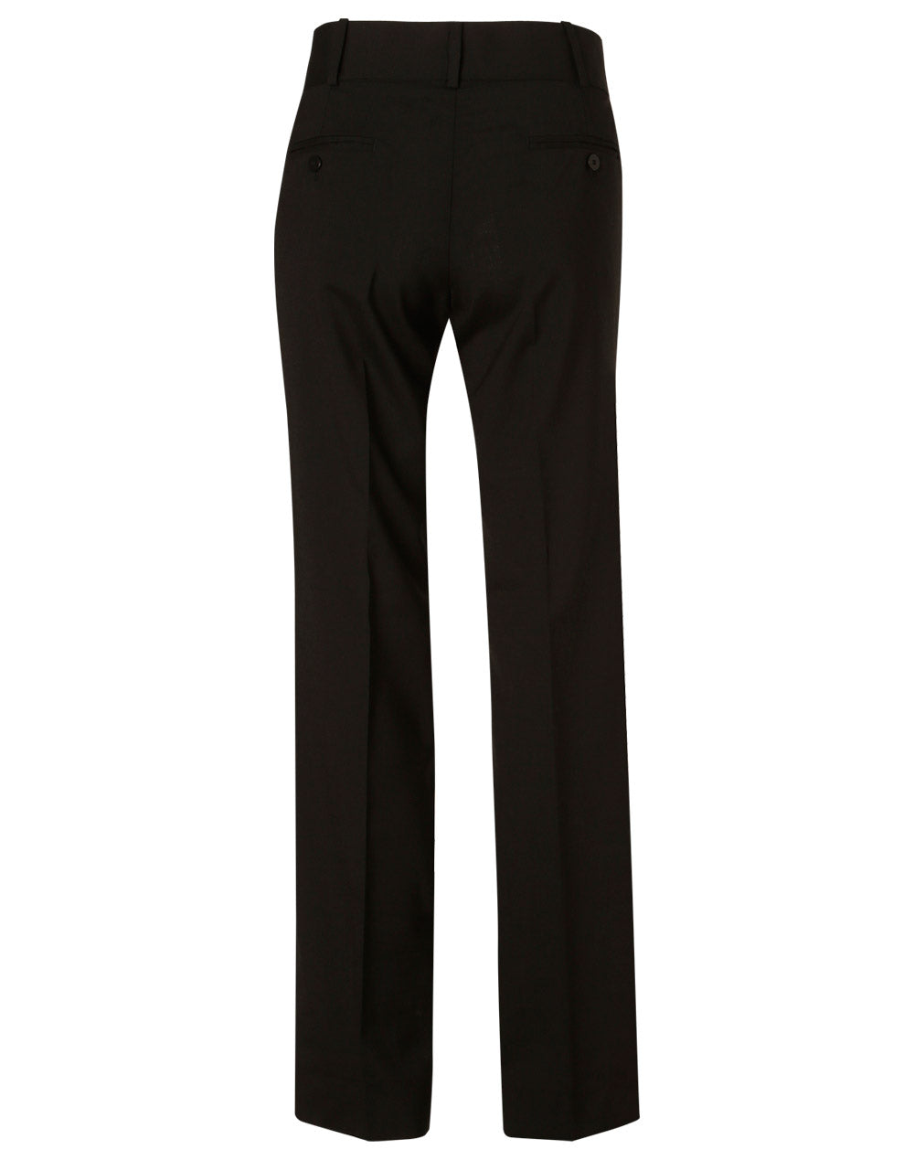 Women's Wool Blend Stretch Low Rise Pants - Navy - Back