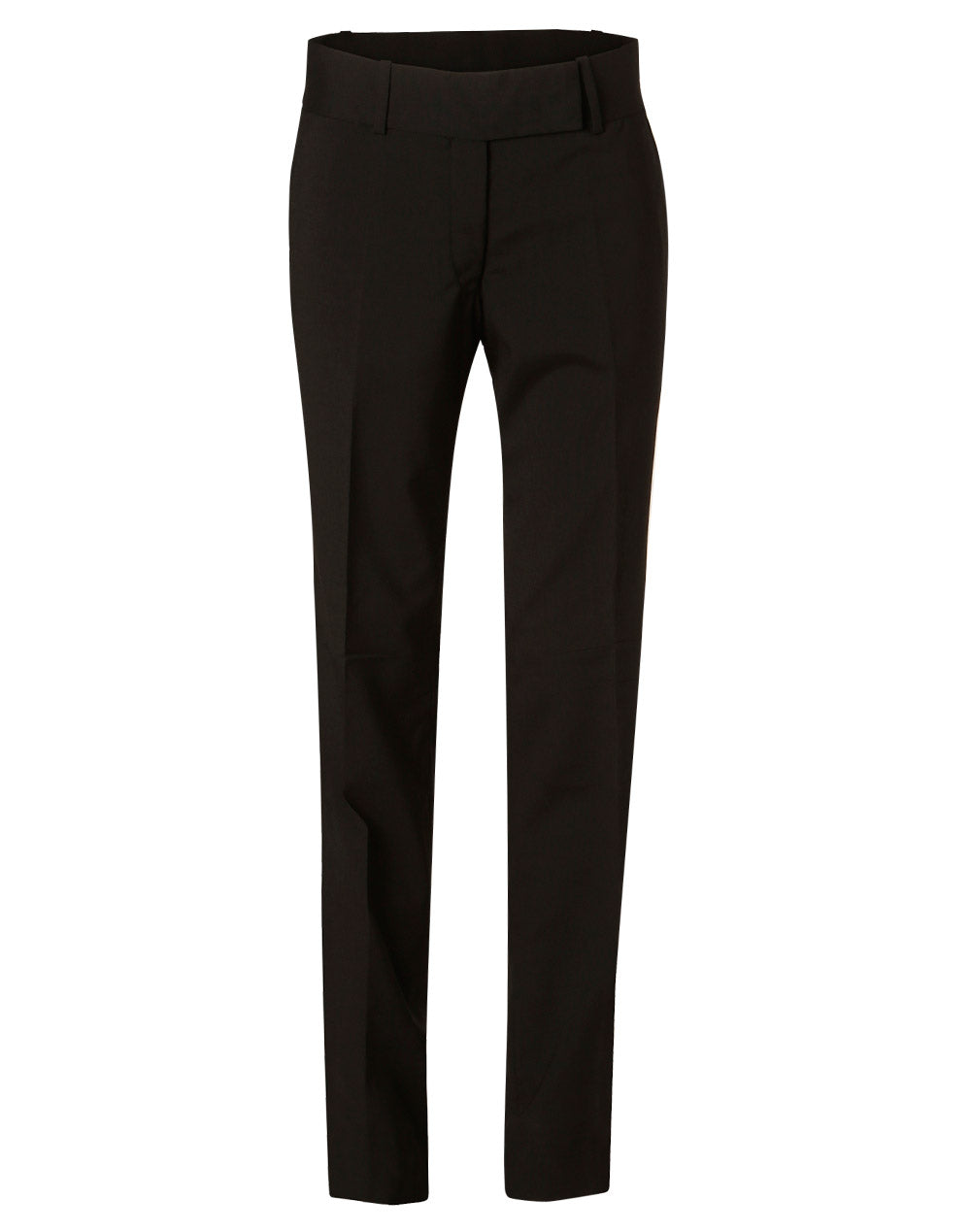 Women's Wool Blend Stretch Low Rise Pants - Navy - Front