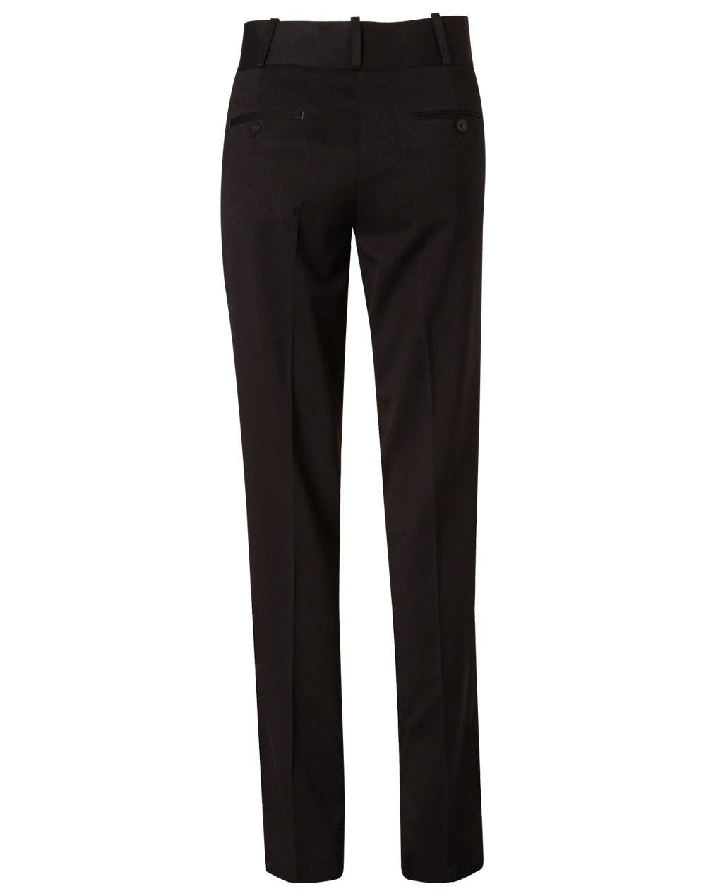 Women's Poly/Viscose Stretch Low Rise Pants - Navy - Back