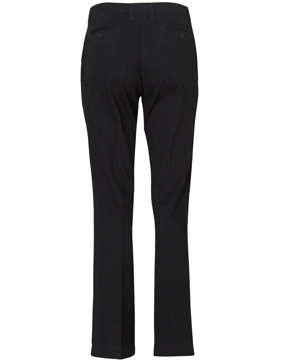 Women's Chino Pants - Black - Back