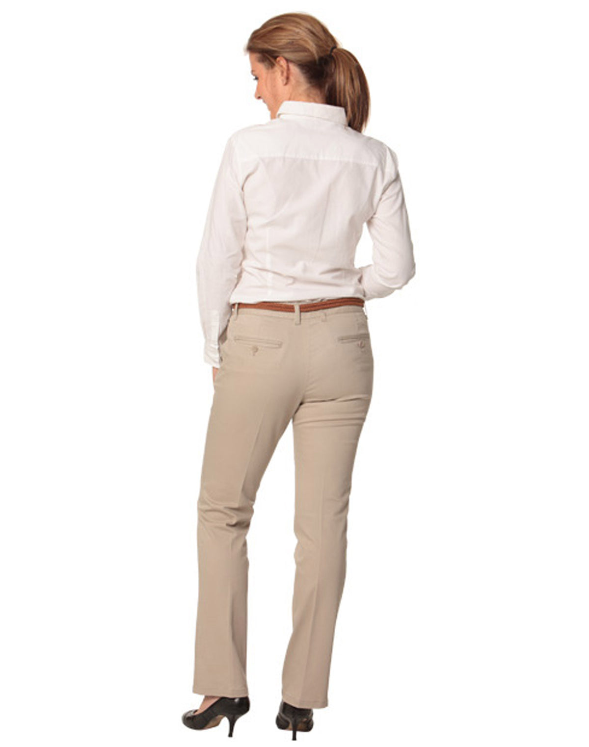 Women's Chino Pants - Sandstone - Back