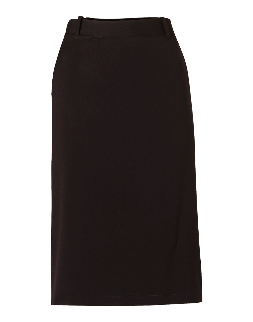 Women's Poly/Viscose Stretch Twill Flexi Waist A-line Utility Lined Skirt - Navy - Front