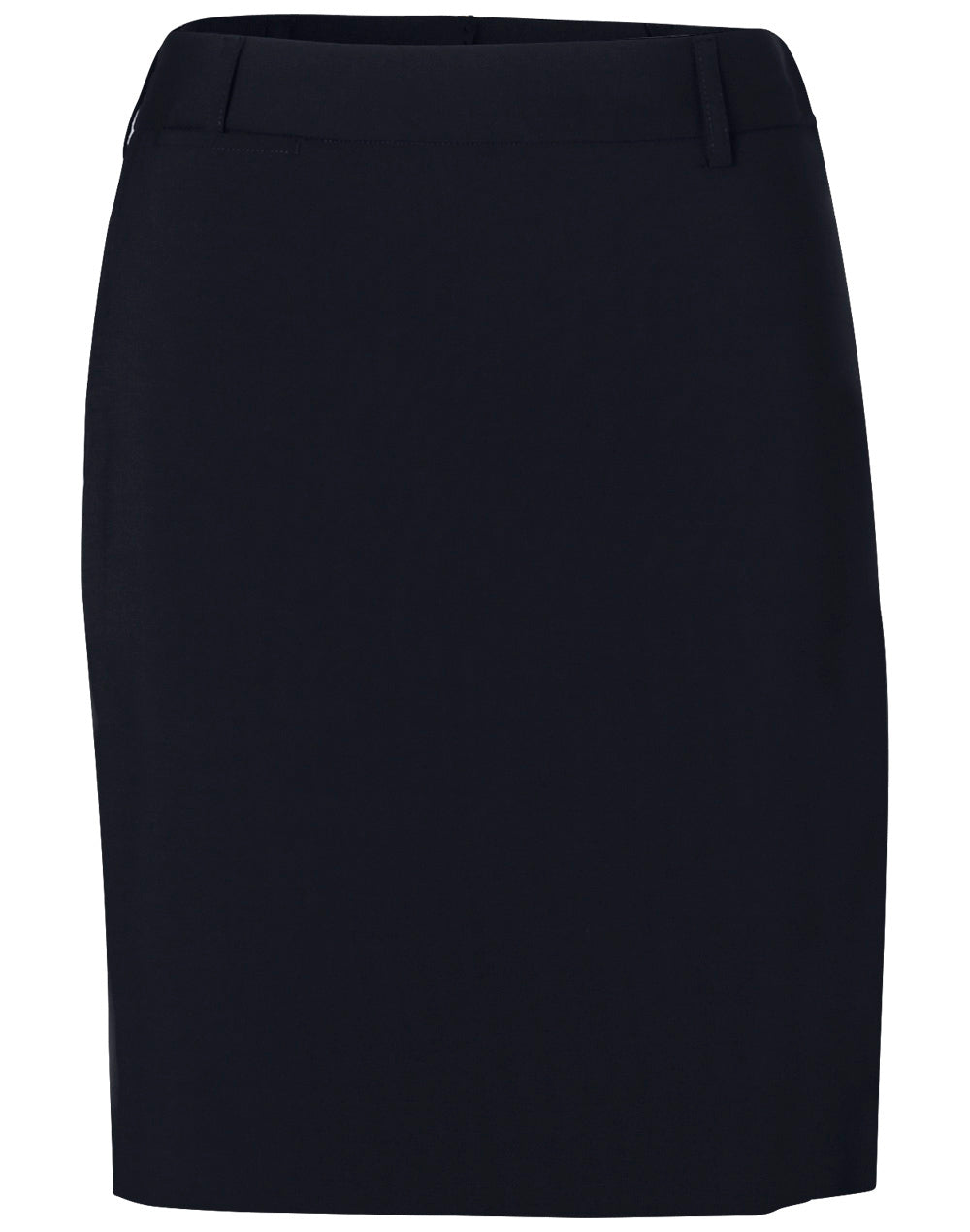 Ladies Twill Stretch Utility Skirt - Navy - Front